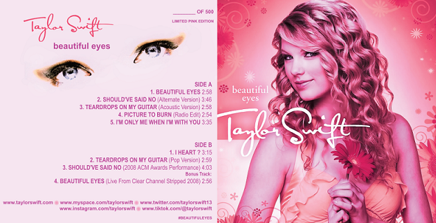 Beautiful Eyes EP – SPECIAL PINK EDITION, LIMITED TO 500 UNITS, NUMBERED